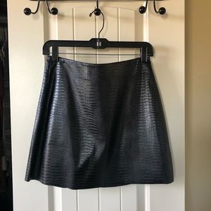 EXPRESS Faux Leather A Line Skirt